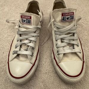 Converse White Canvas Sneakers